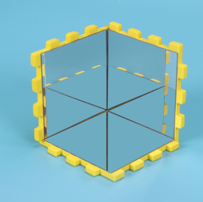 创意科技小制作diy光的折射镜子成像多面镜魔术镜科学实验套装