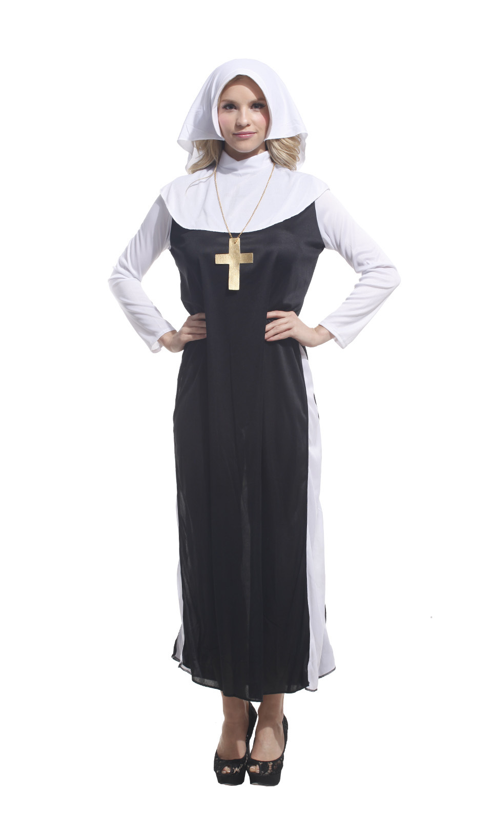 头套/项链【商品名称】豪华修女服商品描述适合年龄18-24周岁尺码