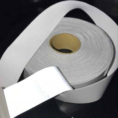 户外用品夜光反光带 弹力单面反光条弹力带 服饰反光布条 反光带