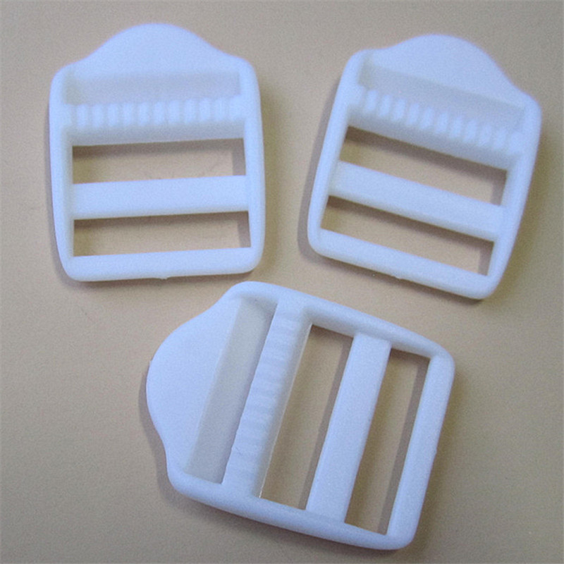 现货供应2cm白色平四档 尼龙漂白箱包四档扣 箱包扣梯形扣
