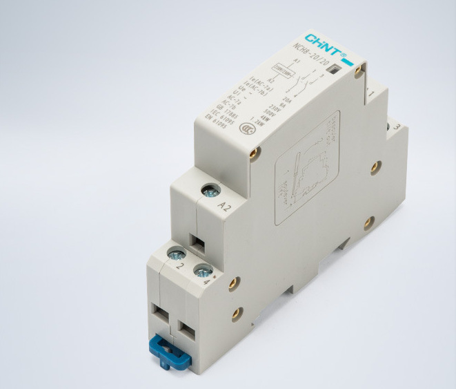 正泰家用小型单相交流接触器220vnch8-20/20二常开20/20导轨供应