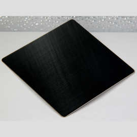 黑色拉丝不锈钢 304不锈钢拉丝板材 炭黑雪花玫瑰金拉丝不锈钢板