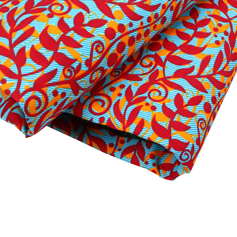 Foreign Trade Supply Polyester Batik Fabric Polyester Cerecloth African Duplex Printing Fabric Cross-Border E-Commerce Supply Wholesale