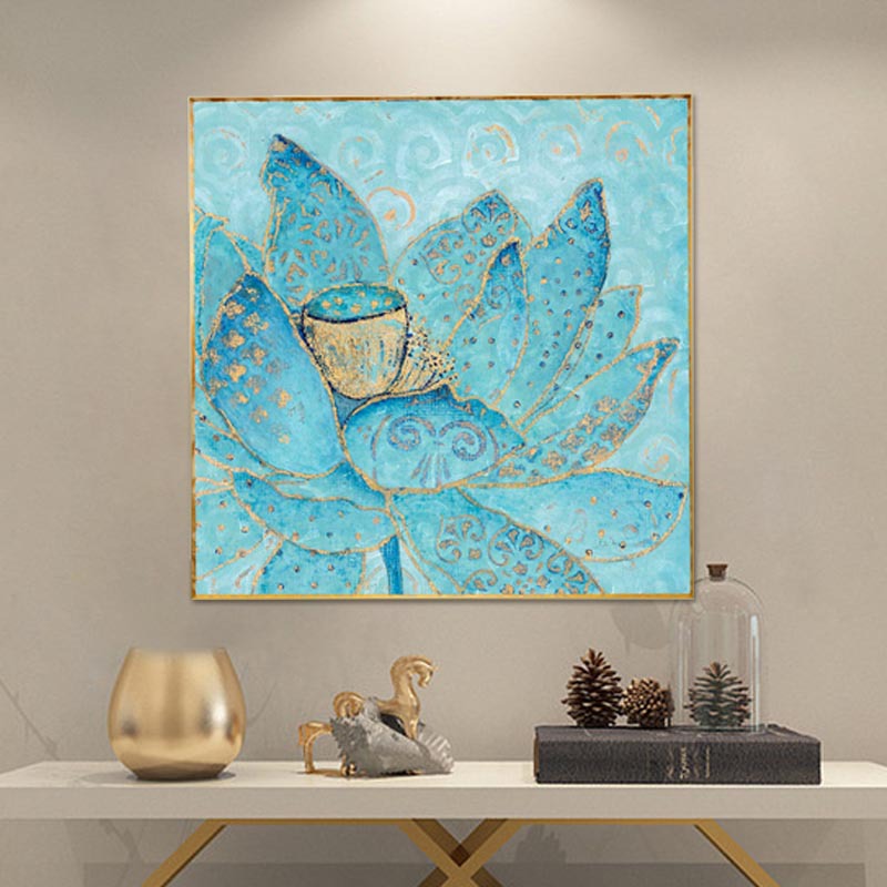 晶瓷画轻奢入户客厅装饰画玄关走廊过道挂画现代简约样板房壁画