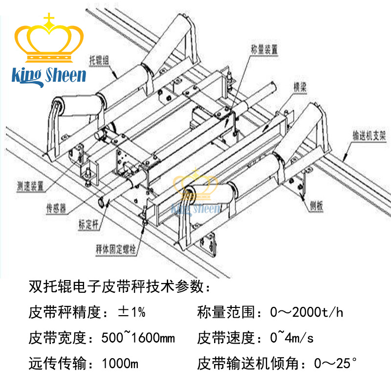 勤酬 皮带秤自动计量电子配料秤电子称重皮带秤