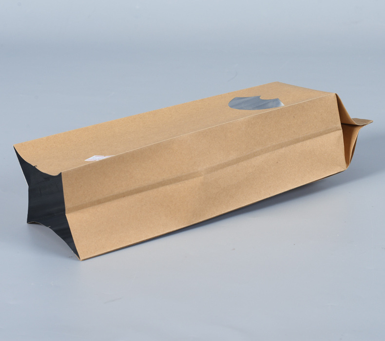 铝膜茶叶风琴袋 批发通用牛皮纸袋 牛皮纸风琴袋 食品包装袋