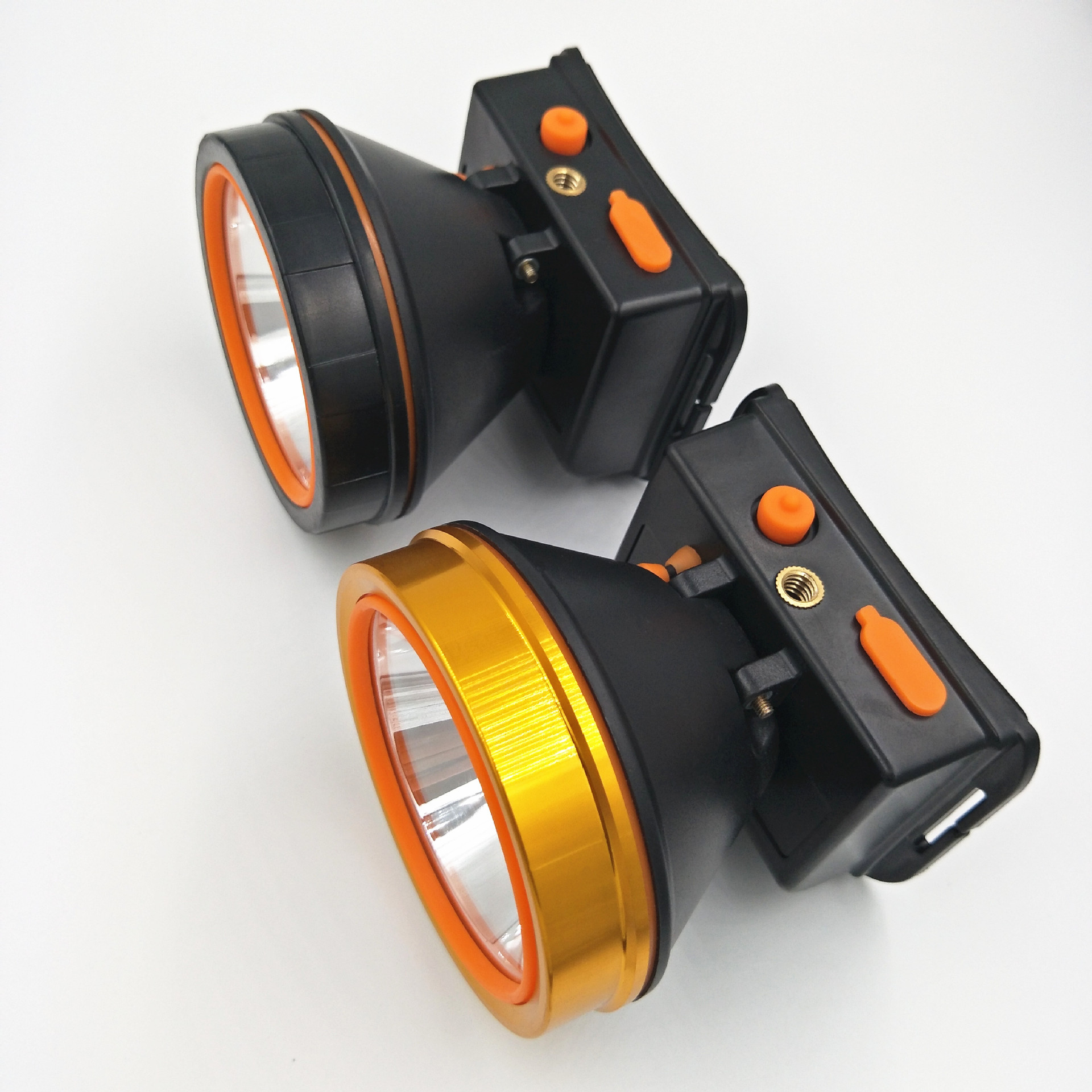 蓝光白光led头灯钓鱼灯充电支架夜钓灯远射聚光灯头戴手电筒照明