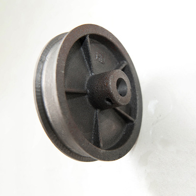 厂家直销生铁地滚轮 实心轮滑动铸钢空心双边轮 工业移动滚动铁轮