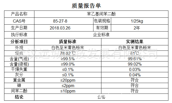 苯乙基间苯二酚【100克/袋】85-27-8