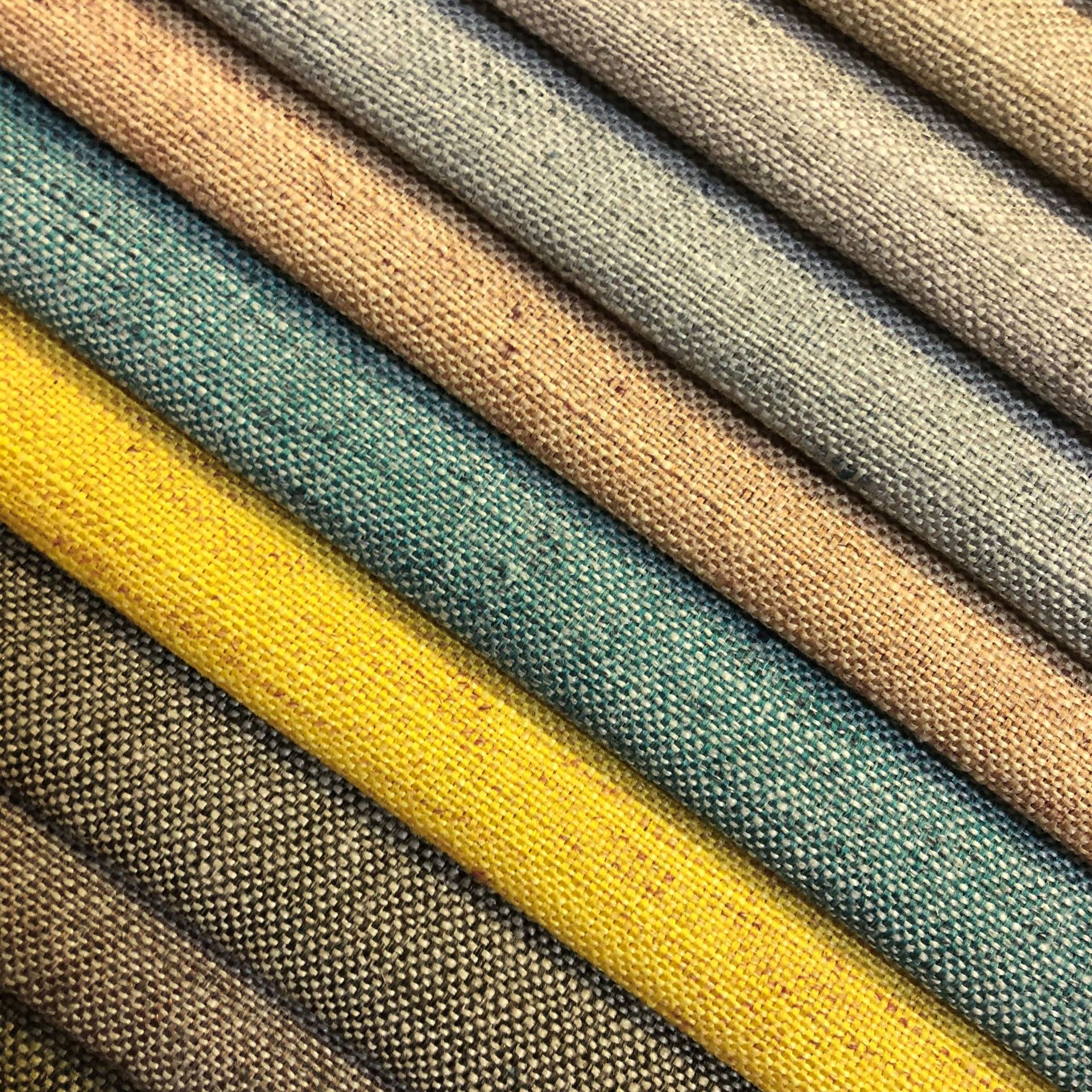 厂家直销新款18彩点麻布加厚沙发布料绒布面料 抱枕桌椅沙发坐垫