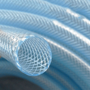 pvc纤维增强软管水管塑料管蓝色透明自来水管网纹蛇皮管编织网管