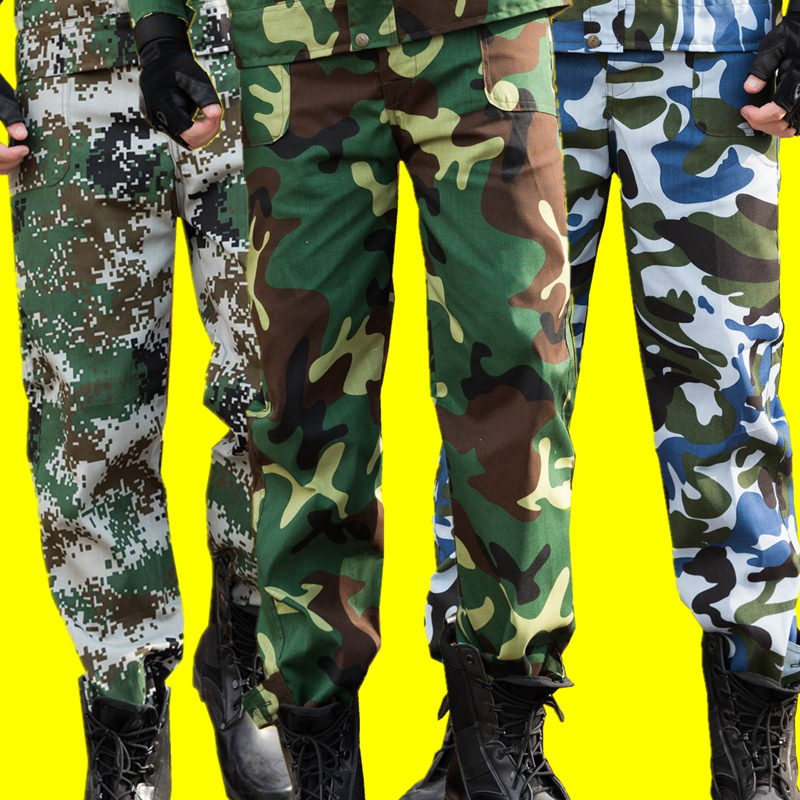 迷彩裤男军装军裤宽松耐磨特种兵男士军训服裤子女战术工作工装裤