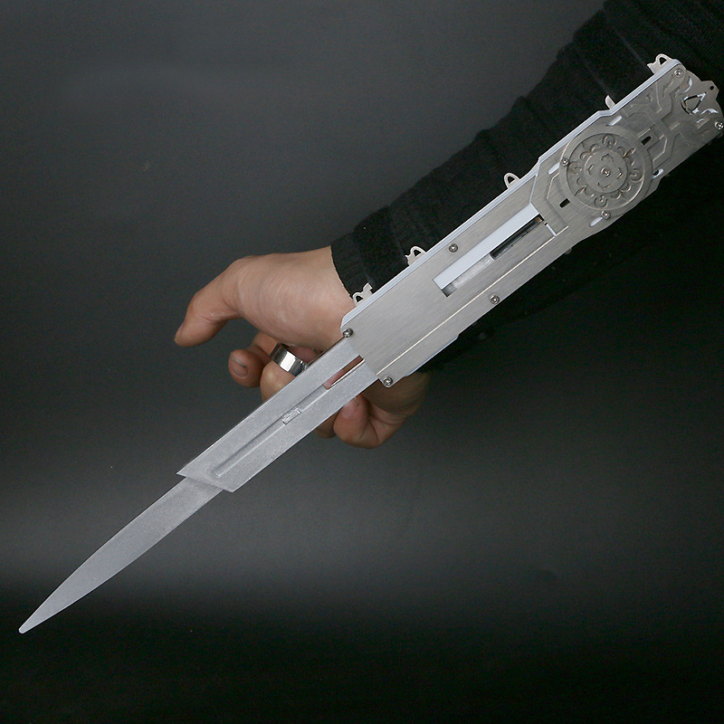 定做刺客信条3cosplay道具艾吉奥佛罗伦萨单线控三段袖剑