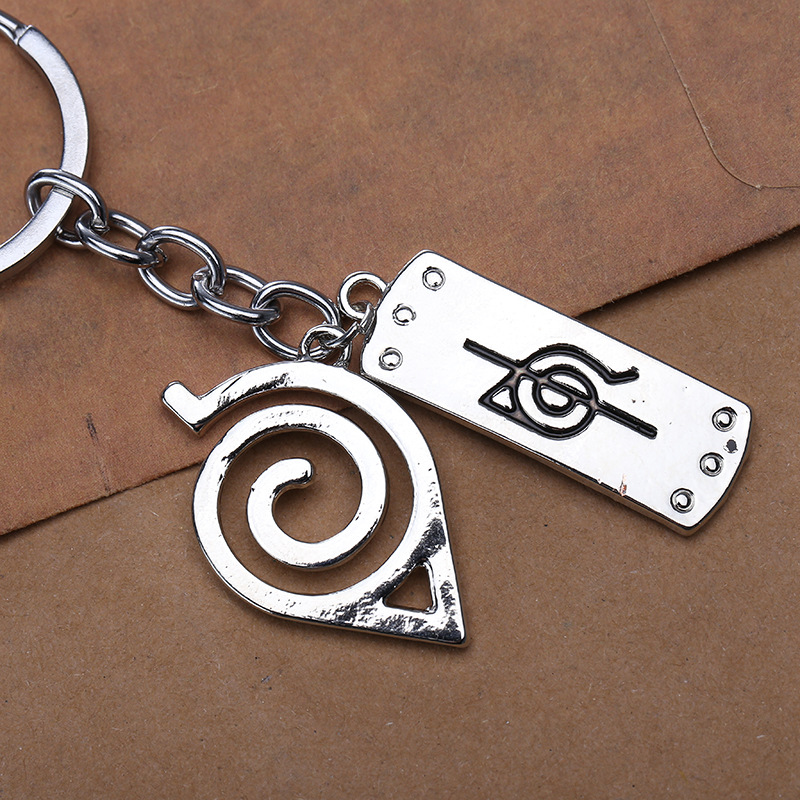 影视动漫周边 火影忍者标志叛忍护额钥匙扣 跨境热销配饰