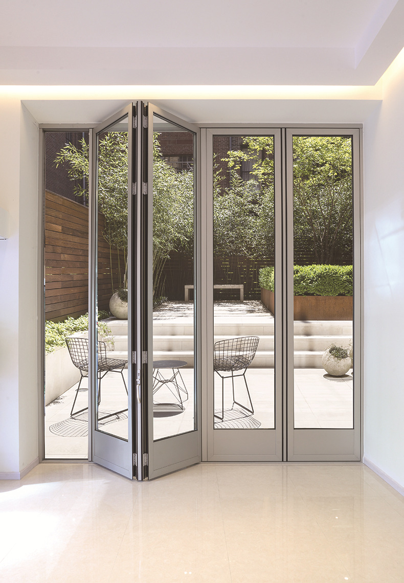 【新品上市】定制批发120非断桥重型铝合金折叠门阳台客厅商铺