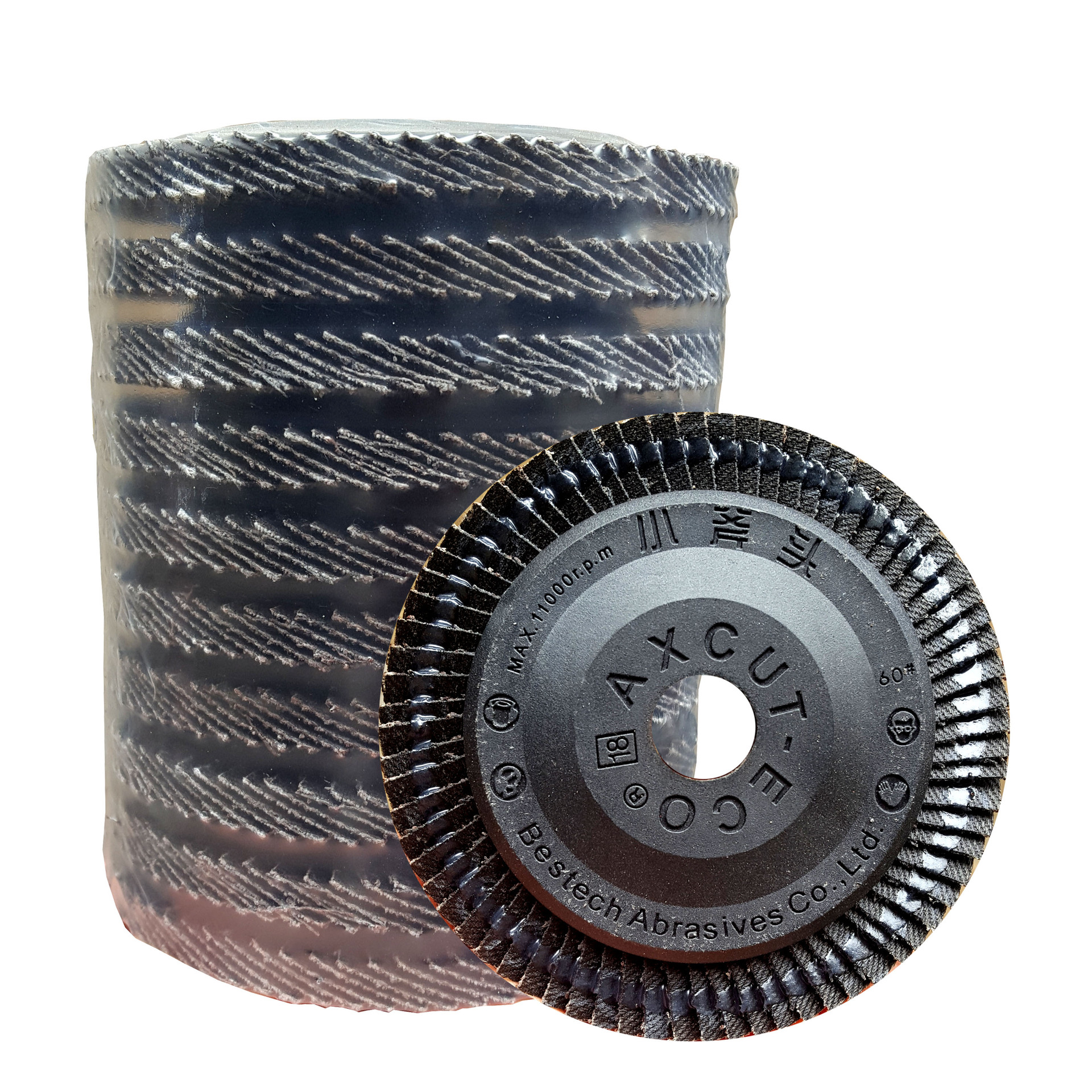 小斧头煅烧百页片100 百叶轮72页 耐磨 百叶轮百叶片 60# 80