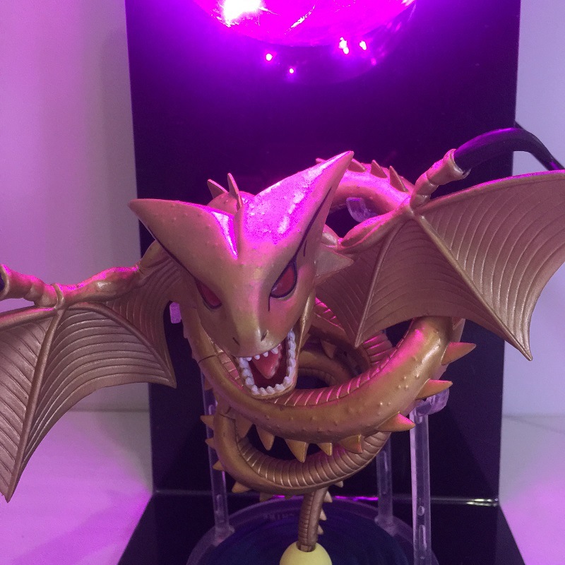 动漫七龙珠超神龙手办创意台灯led台灯 护眼灯发光玩具 黄金龙