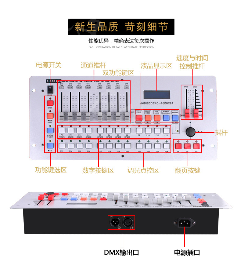 240灯光控台中文图解图片