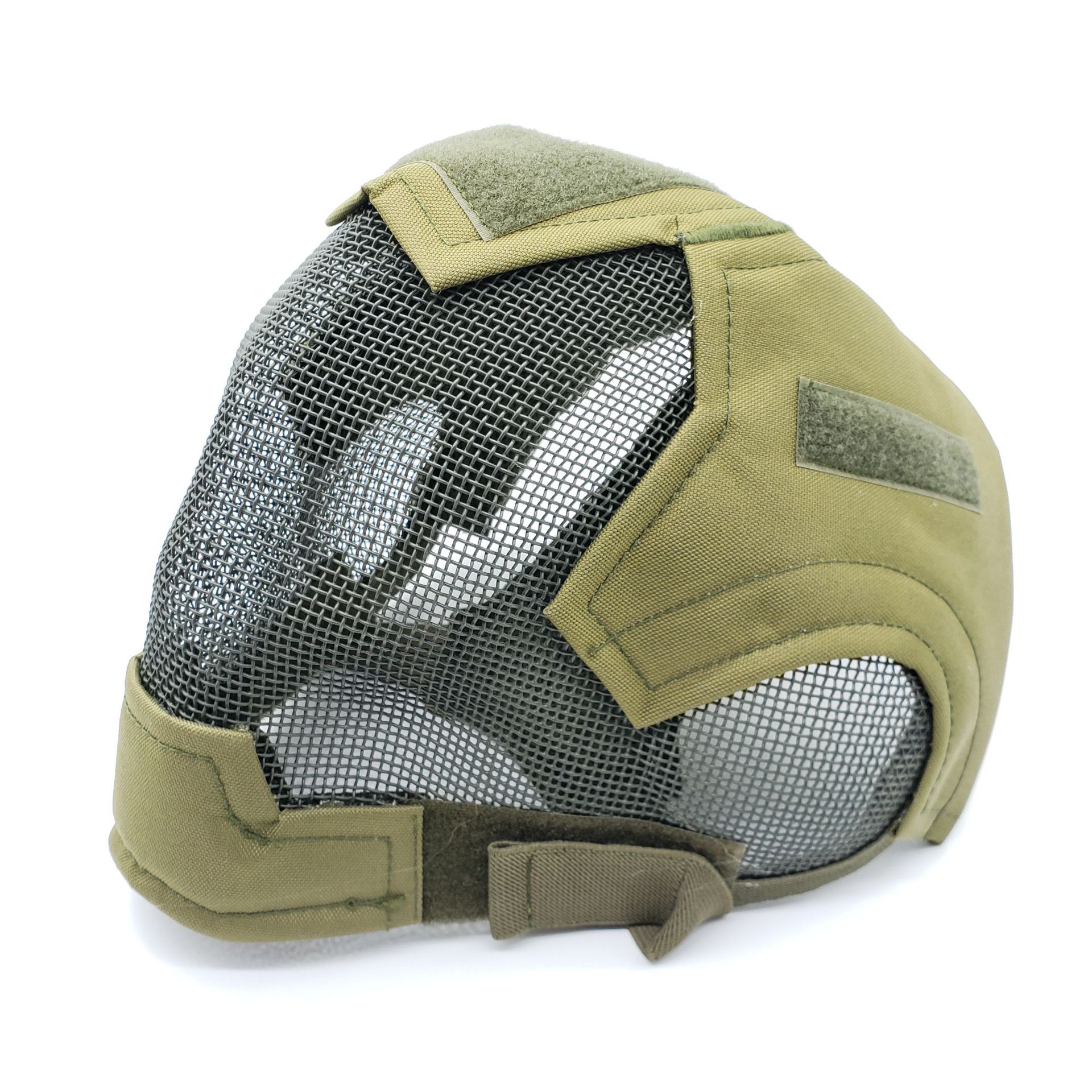 外贸出口全脸面具cs野战户外使命召唤钢丝网防护面罩v6防护面具