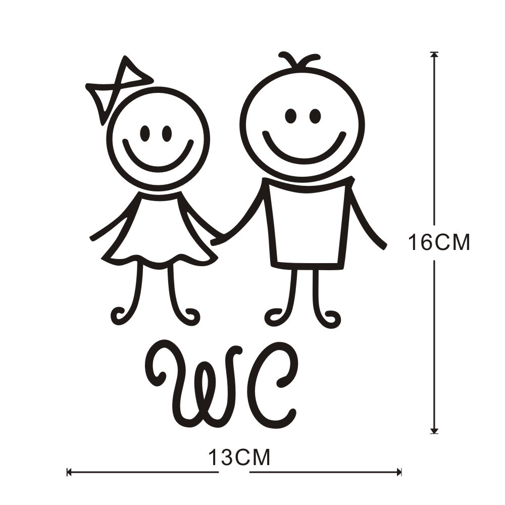 un0041速卖通外贸爆款洗手间厕所贴wc装饰墙贴纸精雕贴pvc
