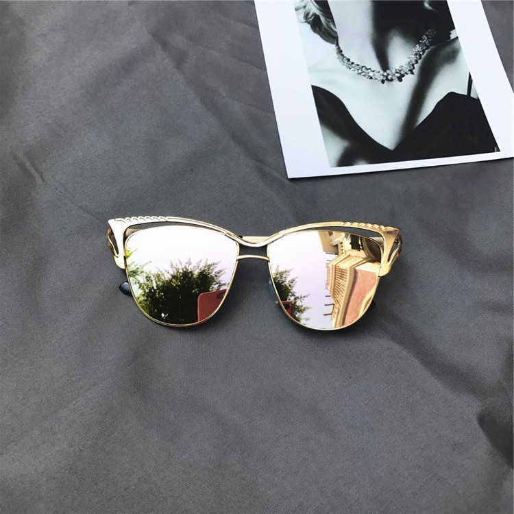 外贸猫米单博丽范冰冰同款个性墨镜大框男女士眉毛太阳镜明星1999