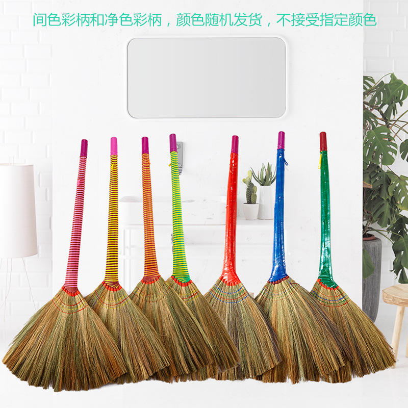 厂家直销手工高粱苗植物芒草扫把芒花笤帚凤尾草扫把天然高粱扫帚