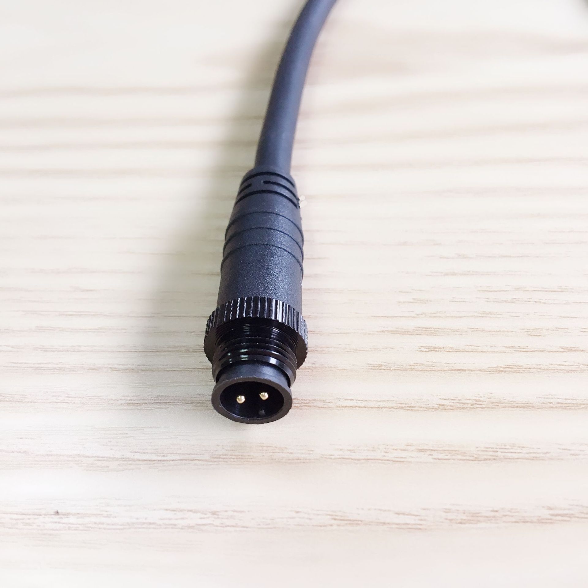 厂家直销m12公母防水接头 户外led灯防水连接器 2芯圆形防水插头