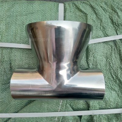 异径变径三通 不锈钢304 316焊接大小头三通 快装中大卡箍三通