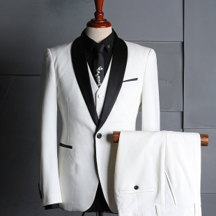 男士结婚白色礼服韩版图片_男士结婚白色礼服韩版图片大全 - 阿里巴巴