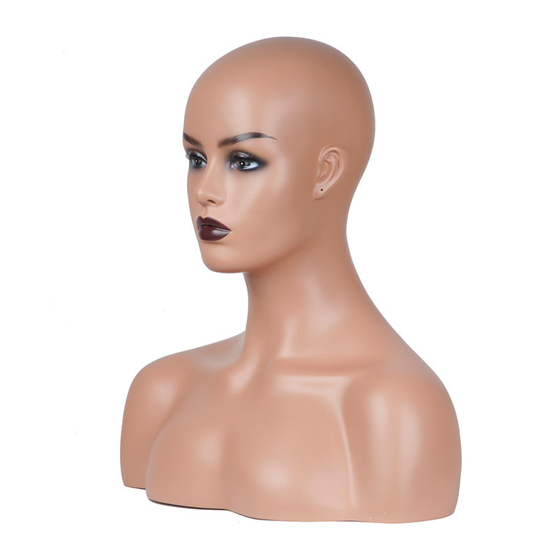 假人头模特 女 双肩爆款 半身头模特 欧美非洲 假发展示模特头