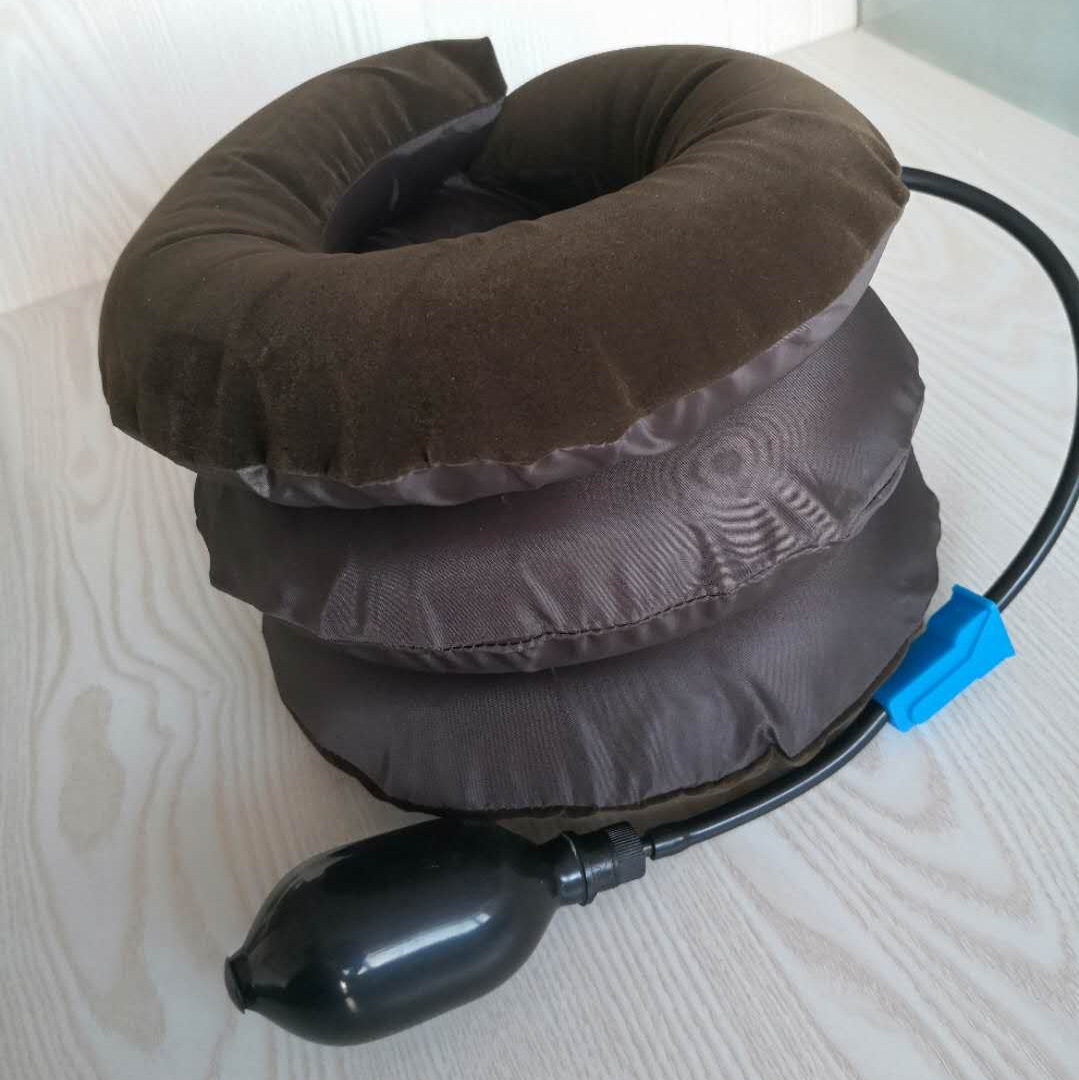 充气型颈椎牵引器 便携式家用颈椎升降颈托