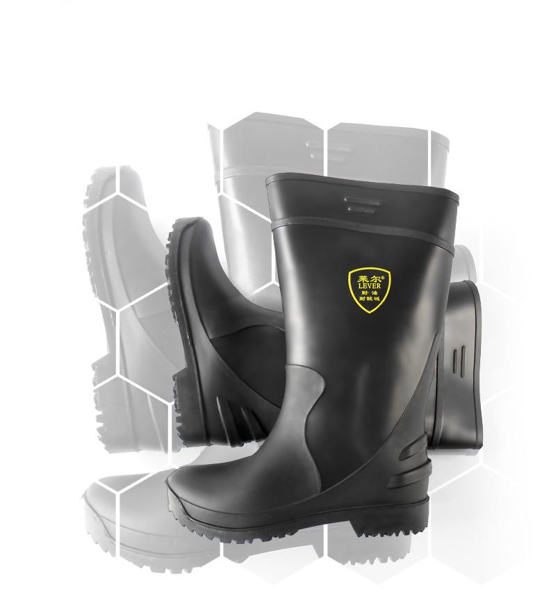 天津莱尔pvc工矿靴 长筒防水耐磨防护靴 批发耐油耐酸碱靴