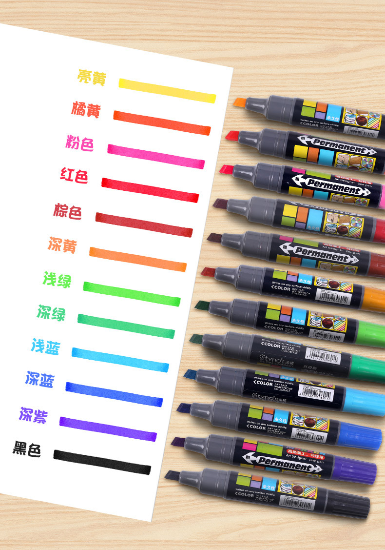 00元 品牌 信泰楼 货号 pop 型号 12色记号笔 是否进口 否 笔芯颜色