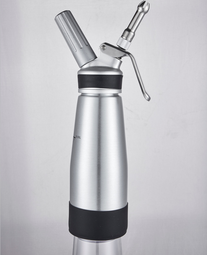 500ml全铝制奶油枪发泡器亚马逊 diy烘焙奶油裱花器美食虹吸瓶