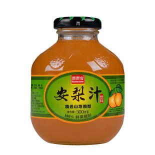 栗栗家安梨汁酸梨汁果汁饮料 冬季热饮 酸甜梨汁300ml*12瓶