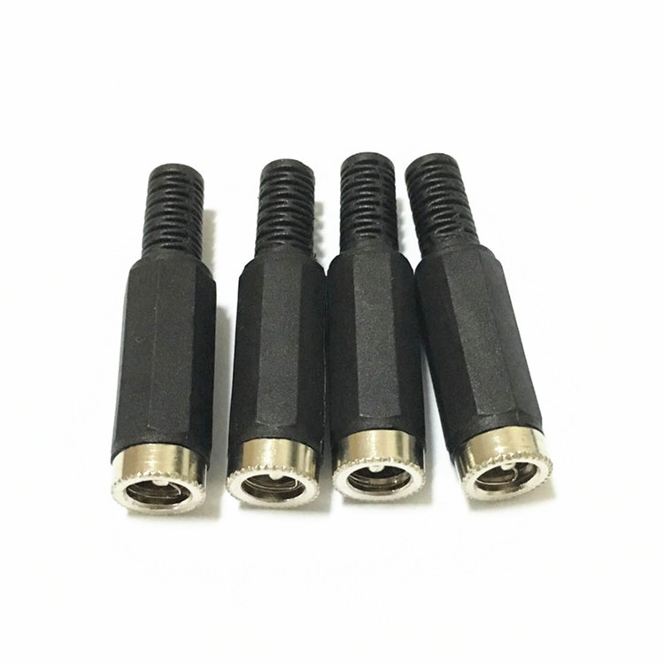 可拆dc母接头 焊接活动式护套母头 直流dc母头插座监控