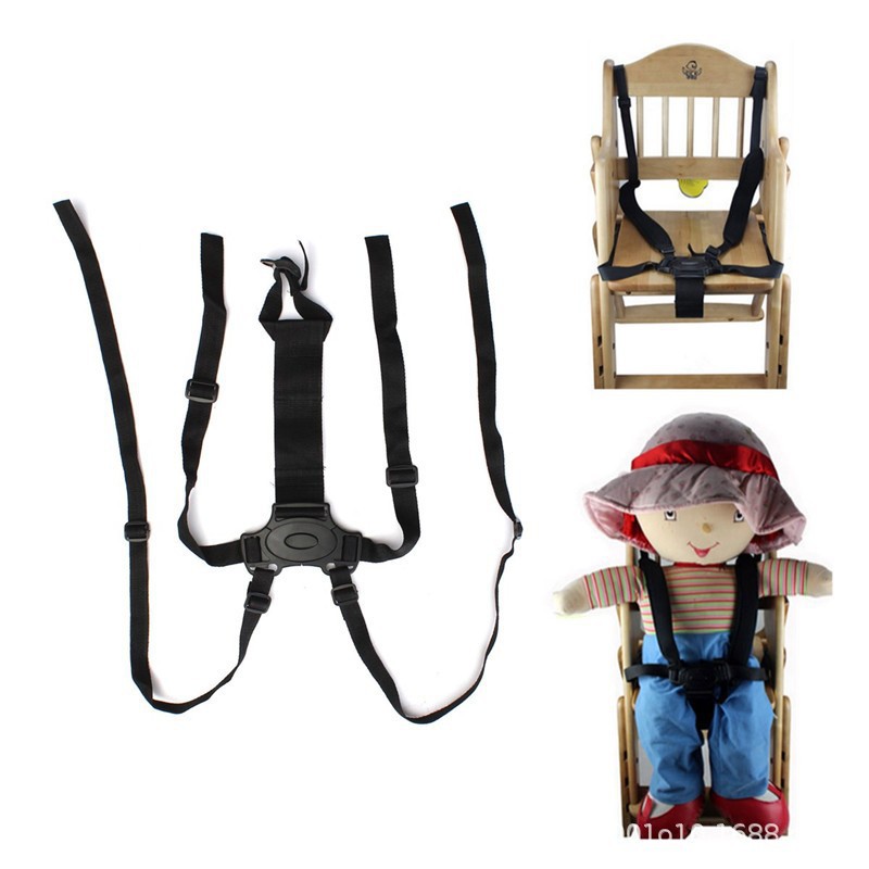 婴儿车安全带儿童餐椅推车三轮车宝宝安全带三点式五点式绑带