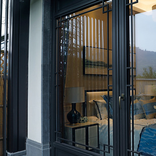 铝合金悬挂式复古门窗 颜色可供选择手动窗 典雅仿古门窗加工定制