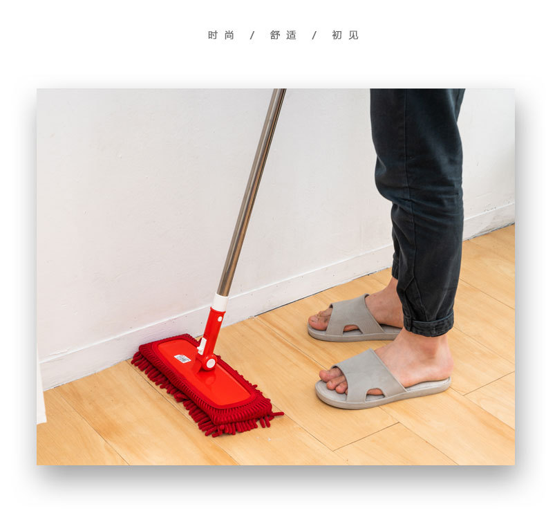 雪尼尔墩布拖天花板尘推拖布可伸缩铁杆平推窗户墙面清洁拖把厂家