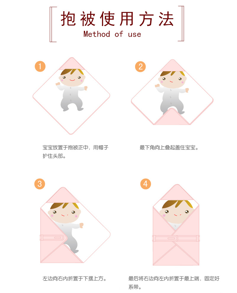 厂家批发18春夏新款婴儿抱被宝宝纯棉抱被婴儿包被新生儿抱襁褓