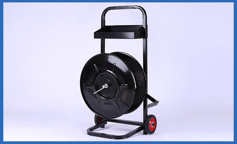 批发供应各种规格塑钢带盘车铁皮打包辅助带盘车手动推拉车