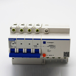 正泰dz47le-4p塑壳断路器 电源过载短路保护器 电源漏电断路器