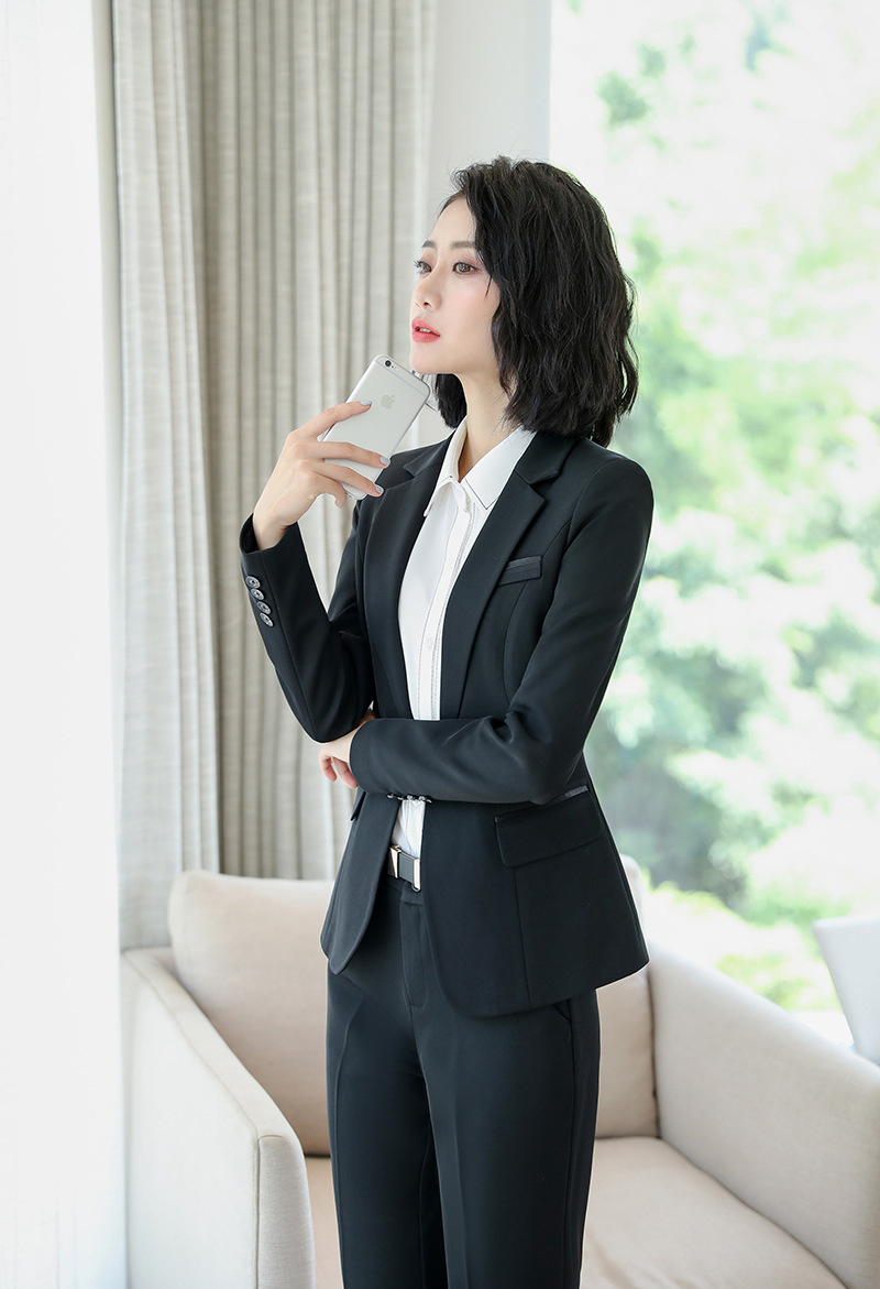 2019秋冬季新款职业女装套装毕业照上班面试经理服女士西装套装