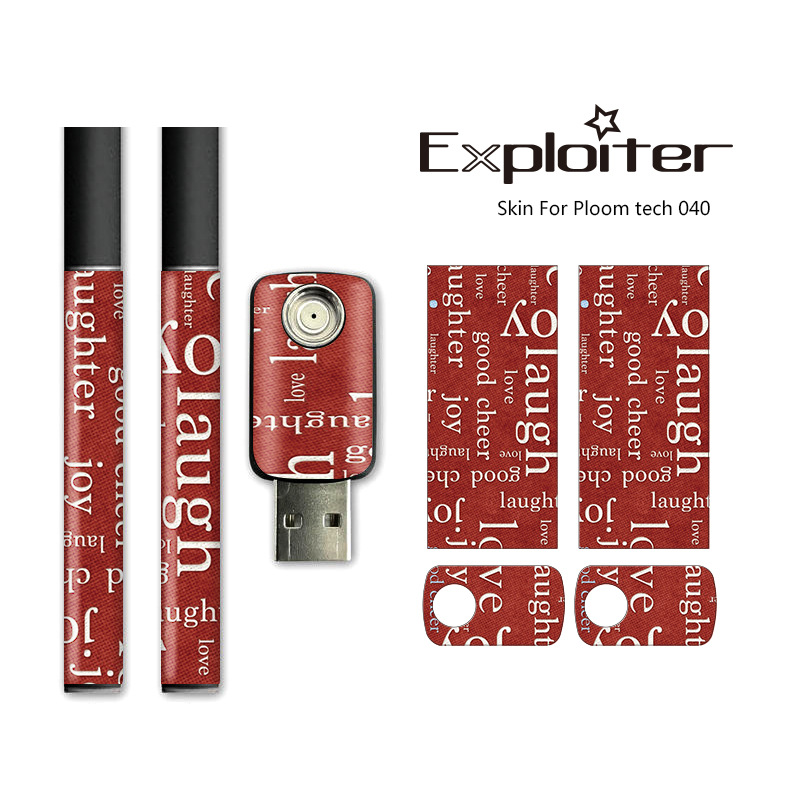 厂家直销ploom tech 电子烟外壳贴纸 小清新防刮花电子烟贴纸定制