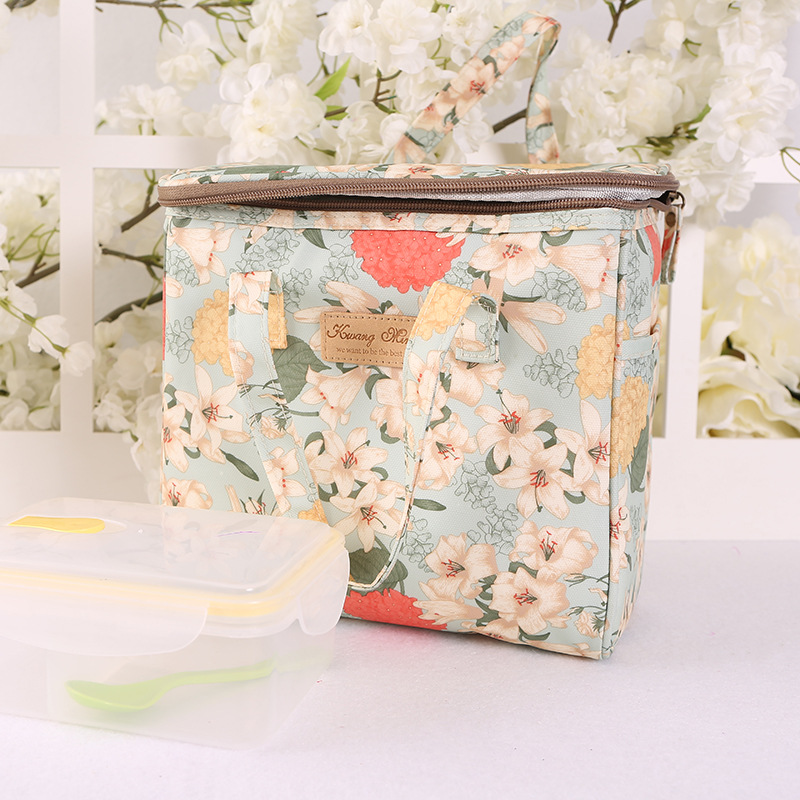 New Waterproof Canvas Portable Insulated Bag Lunch Bag Lunch Box Bag Large Lunch Bag Picnic Ice Pack Factory Wholesale