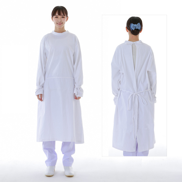 男女长袖医生服 手术衣反穿式手术室隔离衣白大褂护士洗手服批发