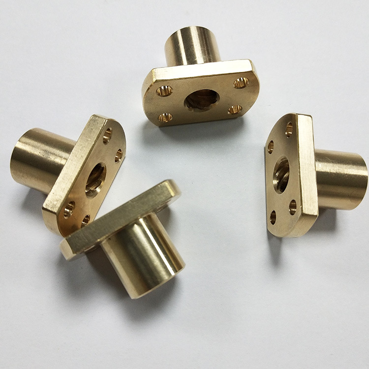 丝杆黄铜螺母车床cnc数控车铣复合加工黄铜铣削精密零件制造