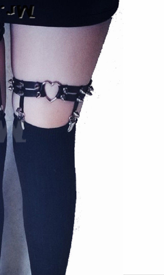 女士配饰用品袜吊带腿吊袜腰带束博带朋克哥特式