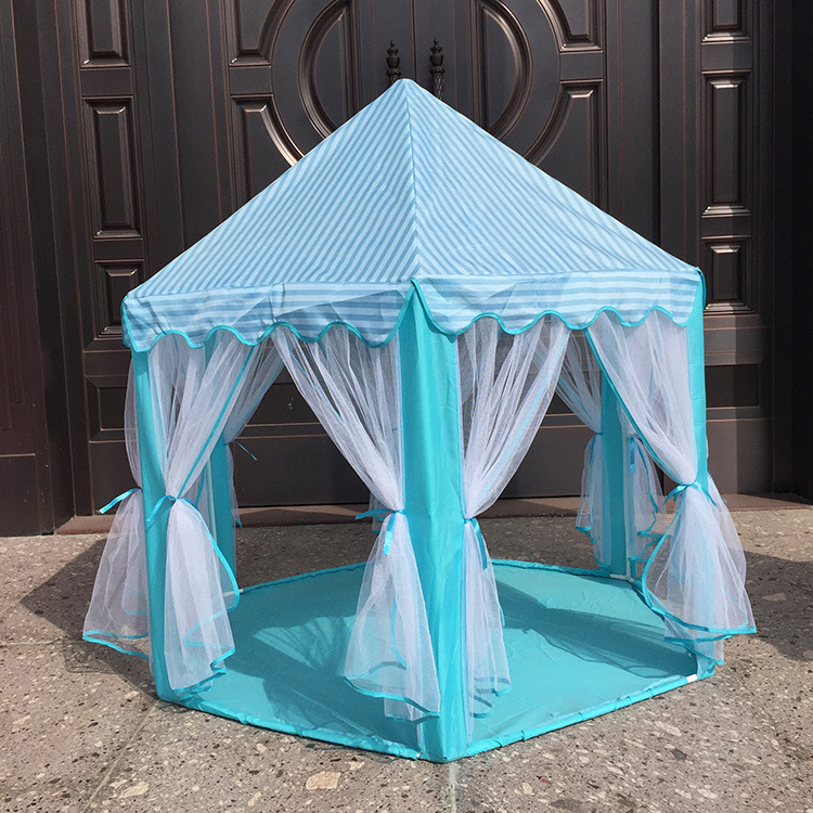 Factory Direct Sales Anti-Mosquito Breathable Children's Tent Hexagonal Children Princess Tent Kids' Playhouse