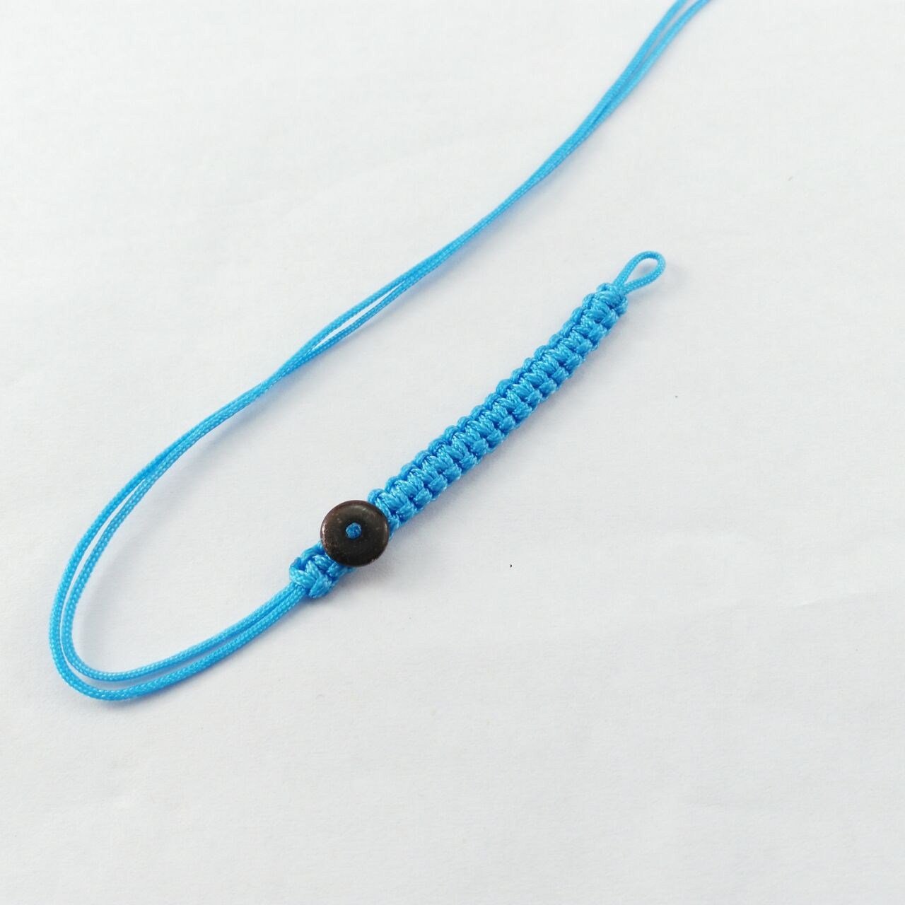 平结带扣钥匙扣绳 diy玉线手工编织绳线圈拉环线材料项链扣挂绳